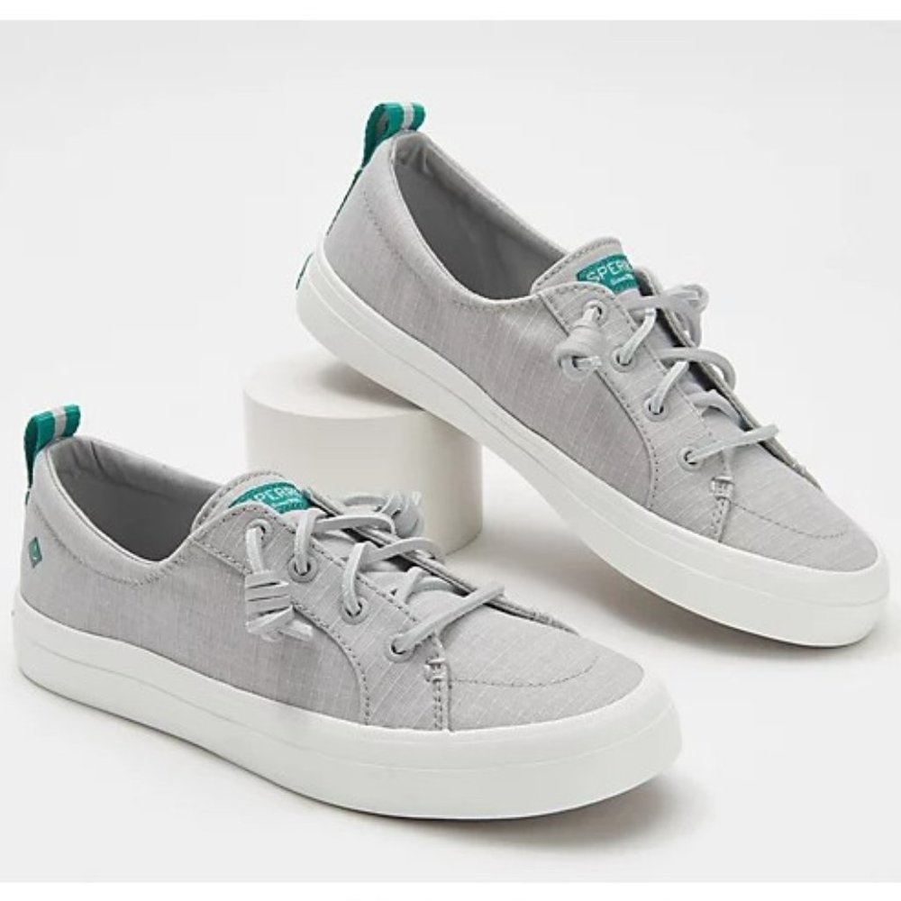 Sperry Crest Vibe Cotton Ripstop Sneaker Grey
